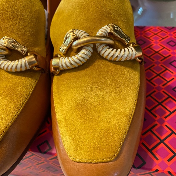 Tory Burch Jessa Suede & Leather Loafers - Picture 5 of 9